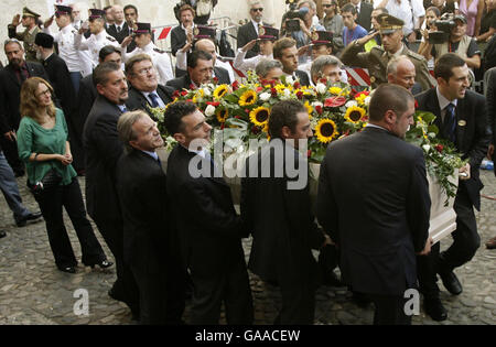 Pavarotti funerali Foto Stock