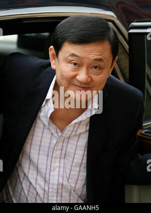 Thaksin Shinawatra visite centro Buddist Foto Stock