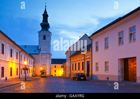 Architecture of the old town of Nitra. Foto Stock
