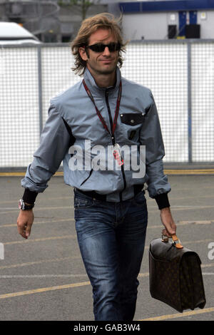 Formula uno Motor Racing - Gran Premio di Gran Bretagna - Silverstone. Jarno Trulli, pilota Toyota Foto Stock