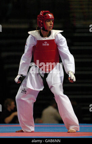 Atletica - 2007 World Taekwondo qualificazione olimpica di Pechino - Arena MASCHILE. USA Diana Lopez Foto Stock