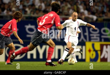 Danny Murphy, il centrocampista inglese in azione durante la partita amichevole Corea del Sud / Inghilterra. Murphy è tornato in Inghilterra e perderà la Coppa del mondo per infortunio Foto Stock