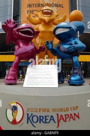 Calcio - Coppa del mondo FIFA 2002 - Pre World Cup a Seoul City. Mascotte per la Coppa del mondo FIFA 2002 Foto Stock