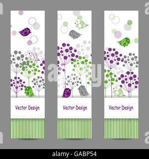 Set di Banner verticale Illustrazione Vettoriale