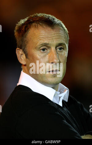 Calcio - Blue Square Premier League - Kidderminster Harriers / Halifax Town - Aggborough Stadium. Mark Yates, manager di Kidderminster Harriers Foto Stock