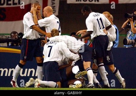 Calcio - Coppa del Mondo FIFA 2002 - Secondo round - Danimarca - Inghilterra Foto Stock