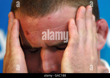 Rugby Union - IRB Rugby World Cup 2007 - Inghilterra Conferenza stampa - Marriott Courtyard Neuilly Foto Stock