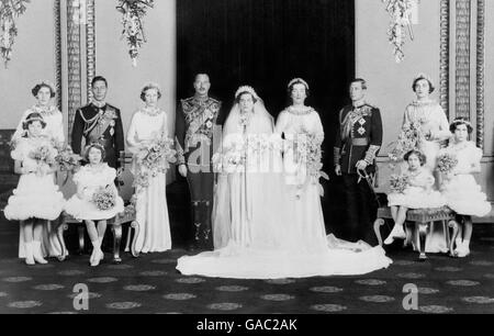 Royalty - Duca di Gloucester e Alice Montagu-Douglas-Scott Wedding - Londra Foto Stock