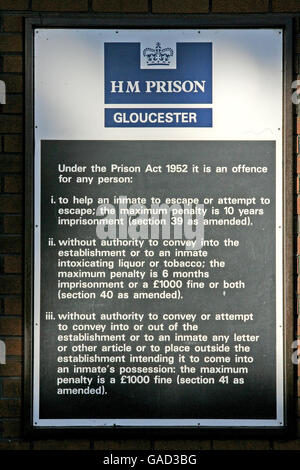 HMP Gloucester Foto Stock