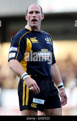 Rugby Union - EDF Energy Cup - London Wasps / Gloucester - Adams Park. Wasps Lawrence Dallaglio durante la partita EDF Energy Cup ad Adams Park, Wycombe. Foto Stock