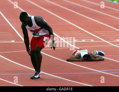 Giochi del Commonwealth - Manchester 2002 - Atletica - Mens 100m - finale Foto Stock