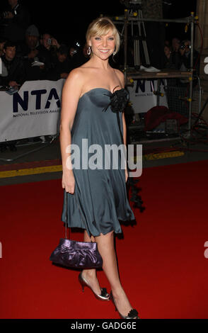 Samantha Janus in arrivo per il 2007 National Television Awards (NTA) presso la Royal Albert Hall, a ovest di Londra. Foto Stock