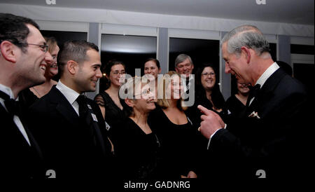 Charles assiste Jewish cena di beneficenza Foto Stock