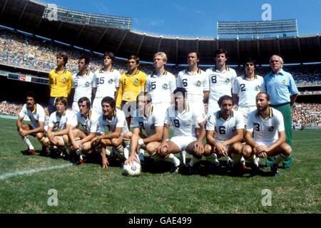 American Soccer - NASL - Soccer Bowl 80 - New York Cosmos v Fort Lauderdale percussori Foto Stock