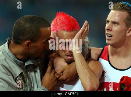 Giochi del Commonwealth - Manchester 2002 - Atletica - Mens 4 x 400m Finale Foto Stock