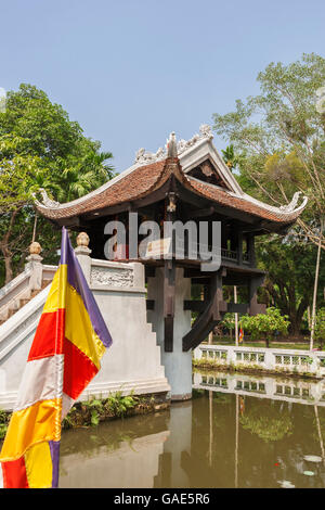 Pagoda su un Pilastro (Chua Mot Cot), Ba Dinh, Hanoi, Vietnam Foto Stock