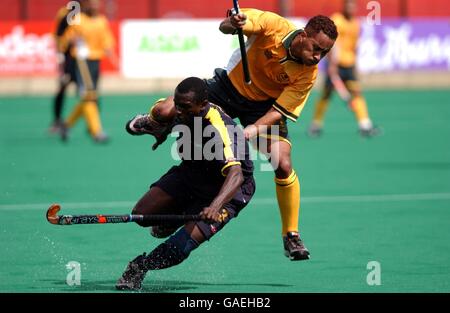 Manchester 2002 - Giochi del Commonwealth - maschile di hockey - 3 Piscina - Sud Africa v Barbados Foto Stock