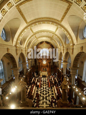 Royalty - Queen Elizabeth ll - Servizio di ringraziamento - St sposa la Chiesa - Londra Foto Stock