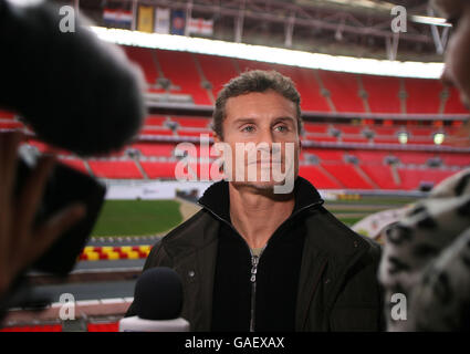 Motor Racing - gara di Champions - Media Day - Wembley Stadium Foto Stock