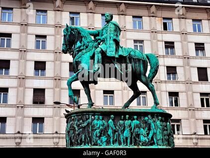 Il principe Mihailo monumento, Belgrado, Serbia Foto Stock