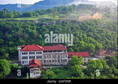 Vecchia Fortezza di Veliko Tarnovo città Western Bulgaria Foto Stock