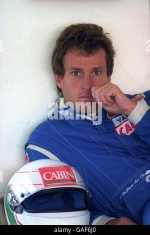 Motor Racing - un test di Formula Uno - Andrea de Cesaris - Estoril, Portogallo Foto Stock