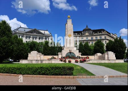 BUDAPEST, Ungheria - 16 Maggio: Vista della guerra sovietica Memorial a Budapest, Ungheria Budapest il 16 maggio 2016. Foto Stock