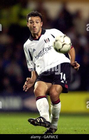 Calcio - fa Barclaycard Premiership - Fulham v Chelsea. Steed Malbranque, Fulham Foto Stock