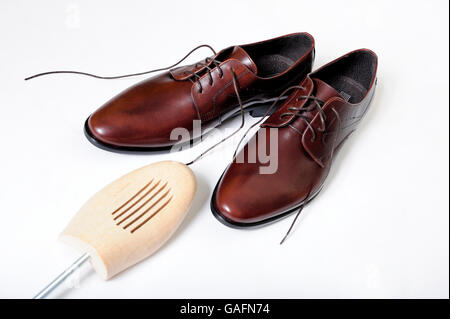 Scarpe, pantaloni, sarti, moda, mens, classic, vestiti, abbigliamento, pulire, piedi, nuovo, borse e scarpe, elegante, moda, uomini, pelle, Foto Stock