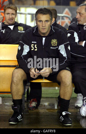 Sandy Stewart, assistente manager di Burnley, prima del lancio Foto Stock