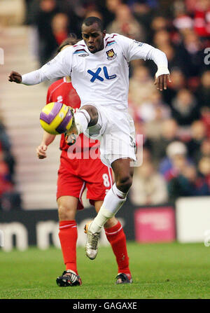 Calcio - Barclays Premier League - Middlesbrough / West Ham United - Riverside Stadium. Henri Camara di West Ham in azione durante la partita della Barclays Premier League al Riverside Stadium di Middlesbrough. Foto Stock