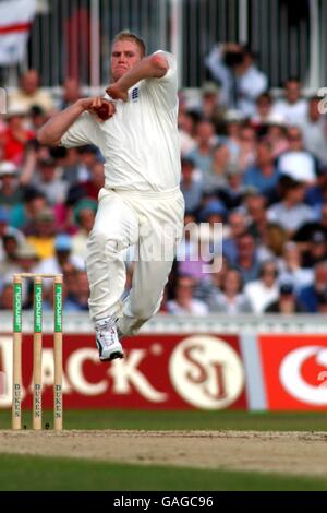 Cricket - Inghilterra / India - quarto test npower - terzo giorno. Matthew Hoggard in azione in Inghilterra Foto Stock