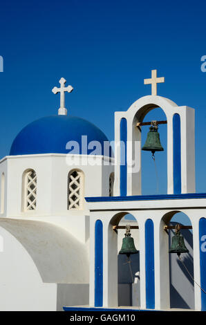 Chiesa in Fira Santorini Isole Greche Grecia Hellas Foto Stock