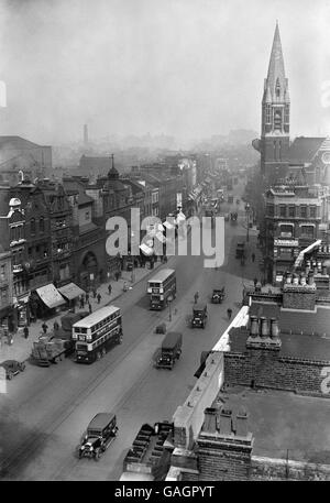 Viste su Londra - Aldgate - 1932 Foto Stock