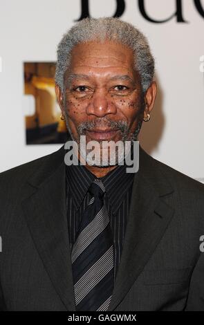 Morgan Freeman arriva per la prima inglese della Bucket List al Vue West End di Londra Foto Stock