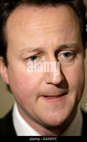 Il leader del Partito conservatore David Cameron, nel centro di Londra. Foto Stock