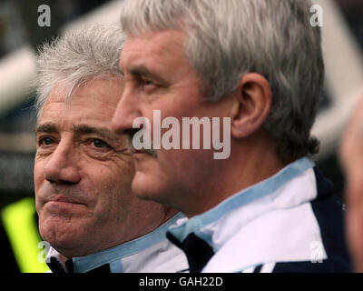 Il manager della Newcastle United Kevin Keegan in vista della partita della Barclays Premier League a St James' Park, Newcastle. Foto Stock