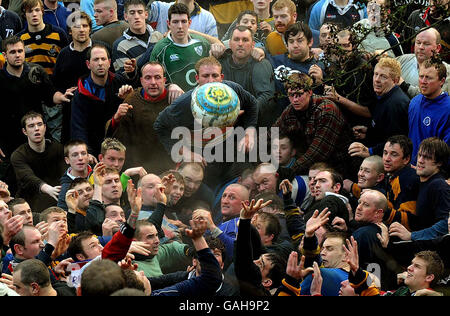 Shrovetide Football Foto Stock