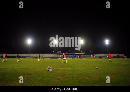 Calcio - Setanta Shield - sezione meridionale - quinto round - St Albans City v Aldershot Town - Clarence Park Foto Stock