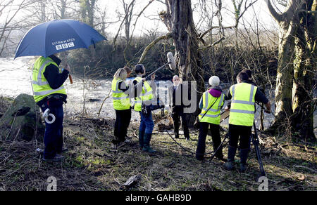 BBC Crimewatch ricostruzione Foto Stock