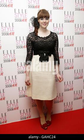 ELLE Style Awards 2008 - Londra. Kate Nash arriva per gli ELLE Style Awards 2008, The Westway, Off Latimer Road, W10 Foto Stock