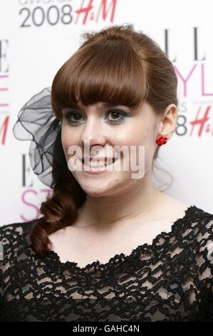 ELLE Style Awards 2008 - Londra. Kate Nash arriva per gli ELLE Style Awards 2008, The Westway, Off Latimer Road, W10 Foto Stock