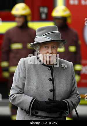 La regina apre la Londra Vigili del fuoco è di nuovo HQ Foto Stock