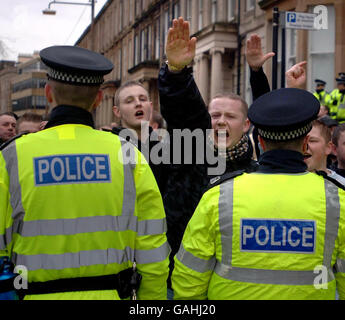 Parade di Glasgow per ricordare Bloody Sunday Foto Stock