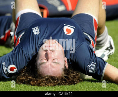 Ryan Sidebottom in Inghilterra come New Zealand High Performance Center, Lincoln, Nuova Zelanda. Foto Stock