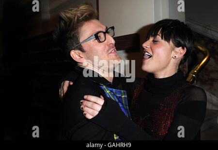 Jaime Winstone e il designer Henry Holland al Moet Block Party, Aurora ad Andaz, Great Eastern Hotel a Londra. Foto Stock