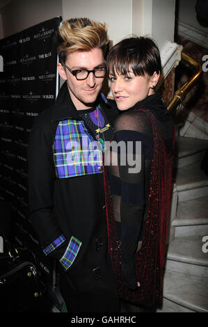 Jaime Winstone e il designer Henry Holland al Moet Block Party, Aurora ad Andaz, Great Eastern Hotel a Londra. Foto Stock