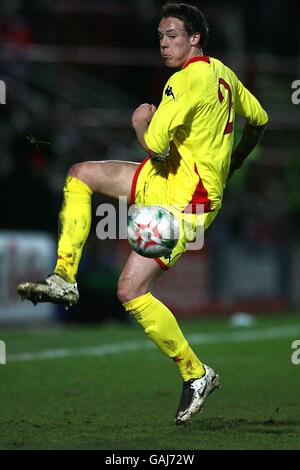 Calcio - International friendly - Galles / Norvegia - campo da corse. Chris Gunter di Wale Foto Stock