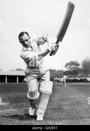 Cricket. Walter Robins, Inghilterra Foto Stock