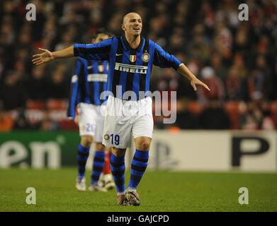 Calcio - UEFA Champions League - Liverpool v Inter Milan - Anfield. Esteban Cambiaso, Inter Milano Foto Stock